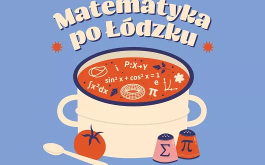 Plakat promujący projekt "Matematyka po Łódzku".