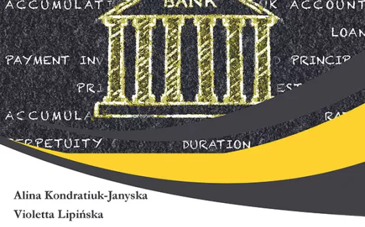 Okłada książki Step by step into financial world autorki: Alina Kondratiuk-Janyska, Violetta Lipińska. 