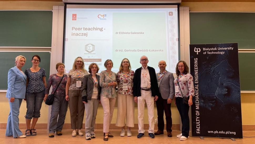Matematycy z CMF PŁ podczas konferencji. 